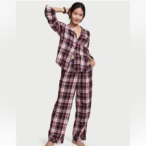 NEW VICTORIA'S SECRET Flannel Long Pajama Set